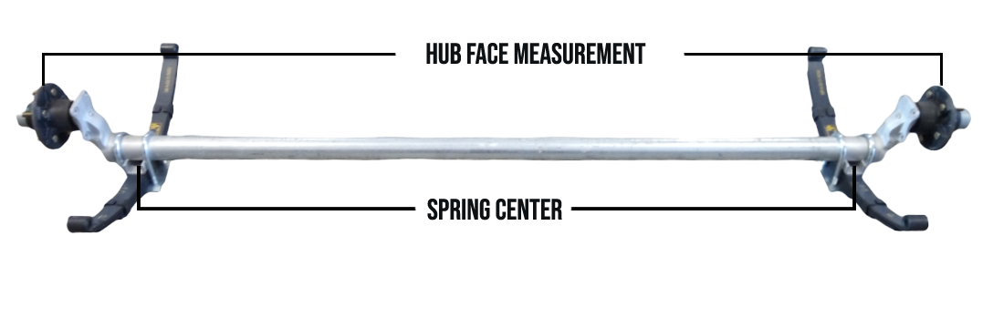 3500lb Galvanized Idler Spring Axle 6' Wide Utility