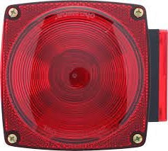 Square LED Tail Light Passenger Side