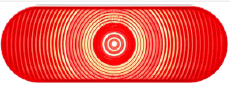 Red Oval LED Stop/Turn/Taillight