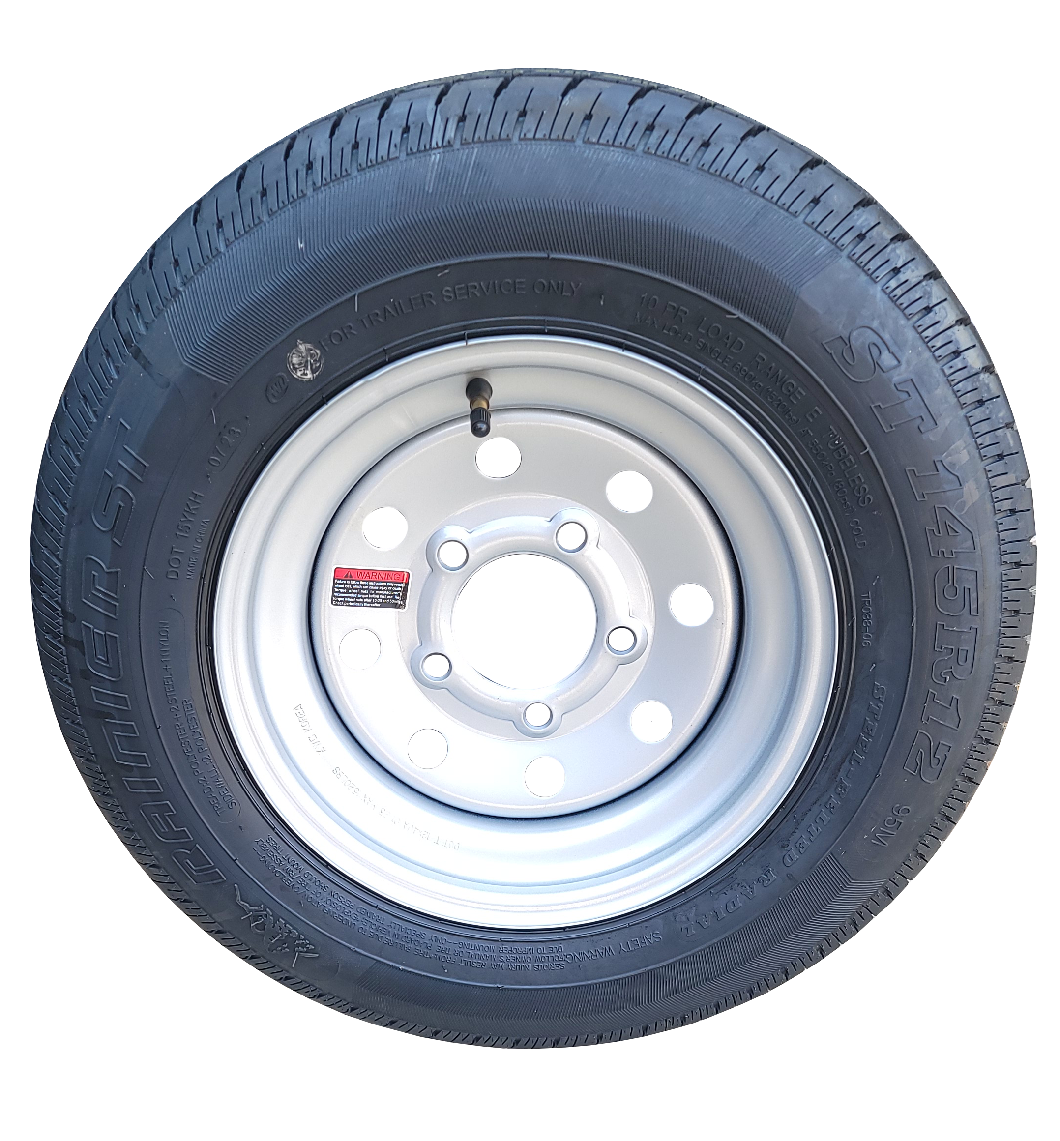 ST145/R12 Steel Tire & Wheel