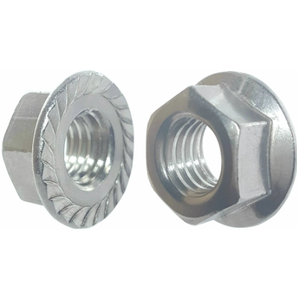 Lock nut w/flange 1/2-13