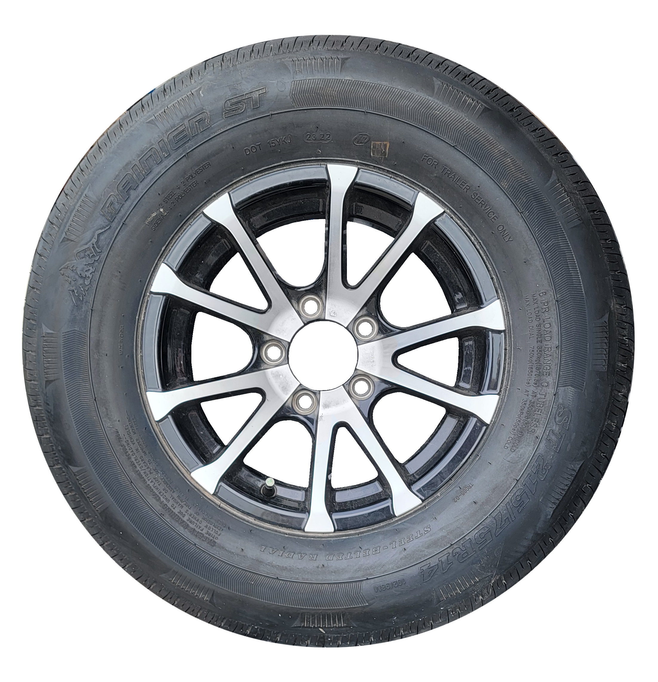 ST215/75R14 Aluminum Wheel & Tire