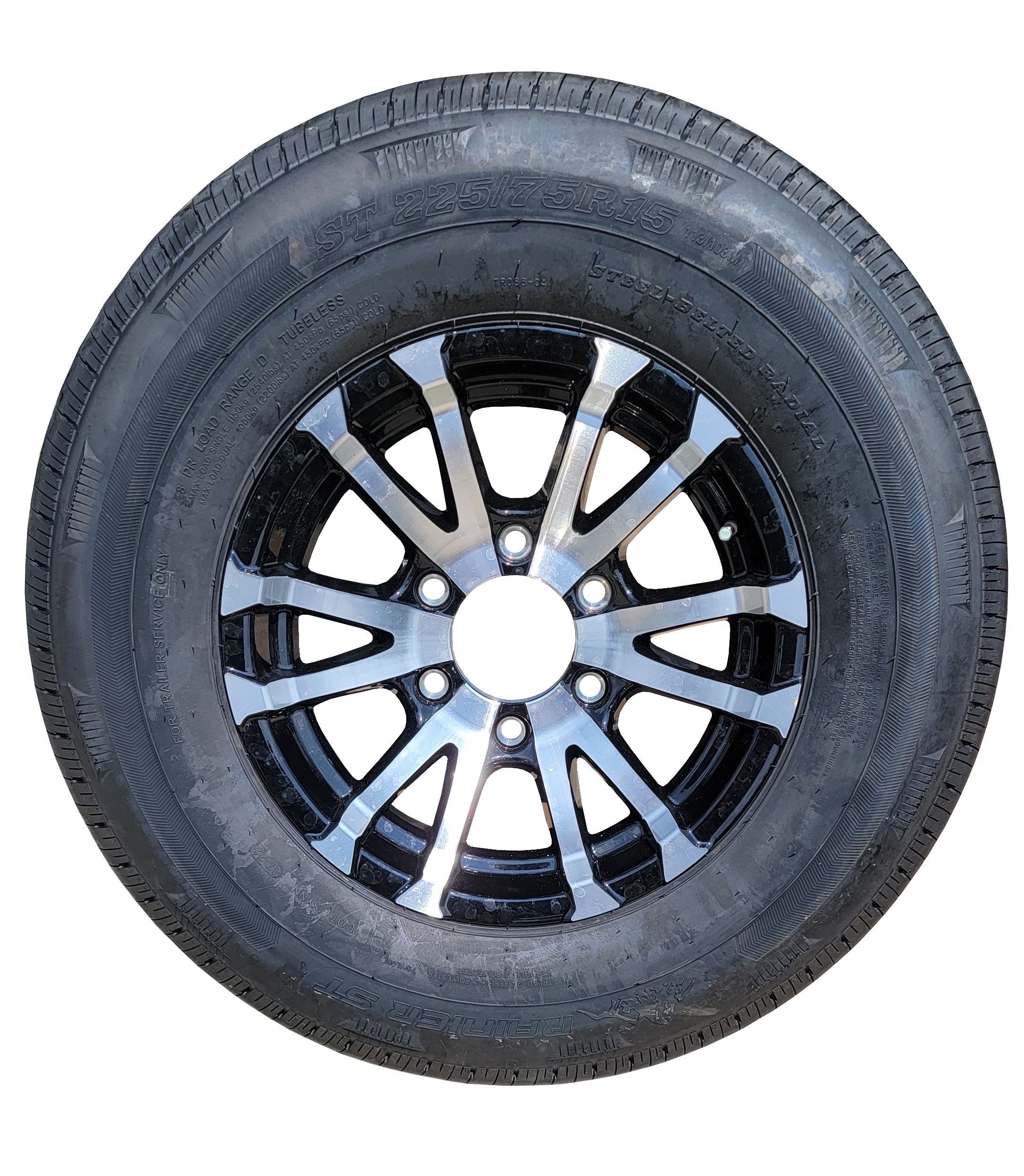 ST225/75R15 Aluminum Wheel & Tire