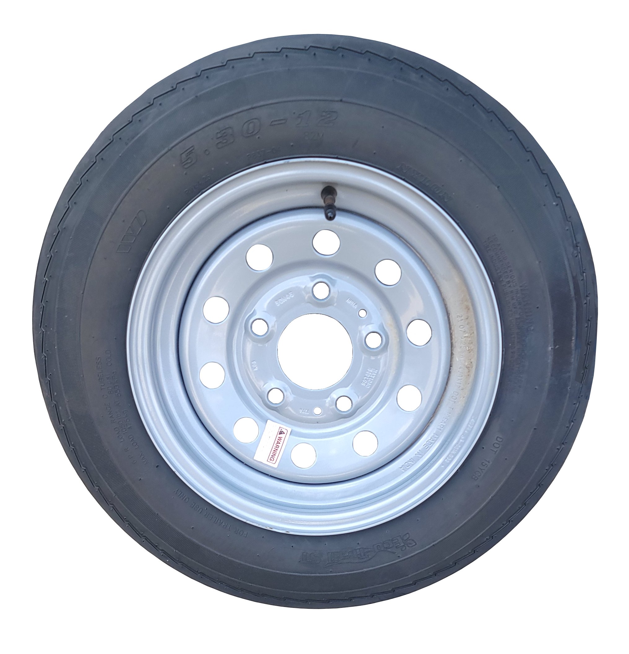 5.30 x 12 Directional Silver Wheel & Tire