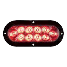 Clear Oval tail lights