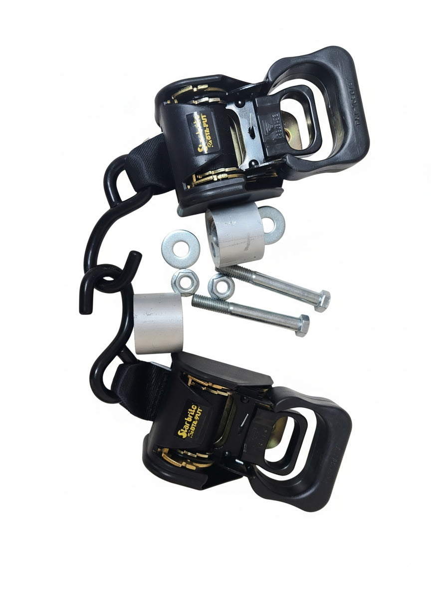 Yacht Club Aluminum Boat Trailer Retractable Tie Down Kit 2" (PAIR)