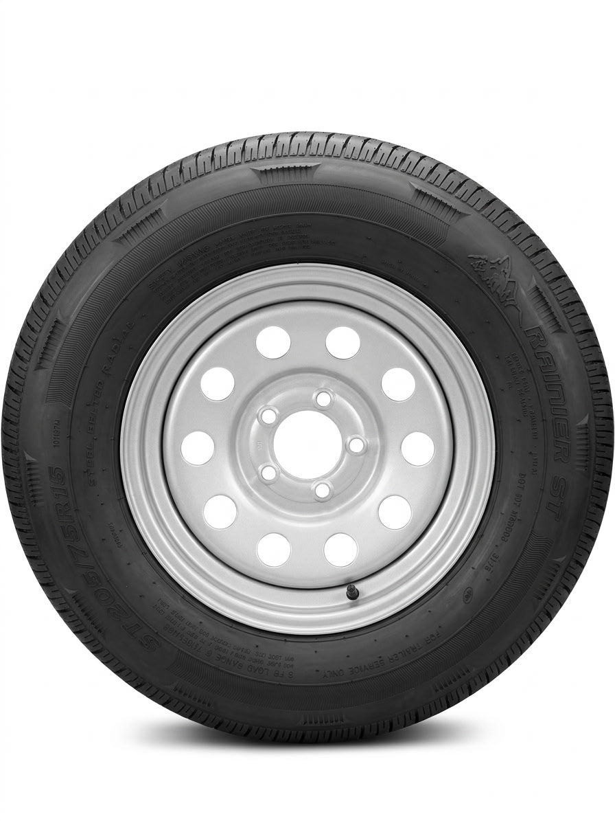 ST205/75R15 Directional Silver Wheel & Tire