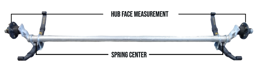3500lb Galvanized Idler Spring Axle 6' Wide Utility