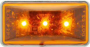 Amber LED Rectangle Marker Light